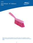 BRUSH,HAND,MEDIUM,14",PP/PBT,PINK spec sheet