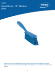 	 BRUSH,HAND,MEDIUM,14",PP/PBT,BLUE spec sheet