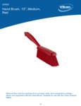 BRUSH,HAND,MEDIUM,14",PP/PBT,RED spec sheet BRUSH,HAND,MEDIUM,14",PP/PBT,RED spec sheet