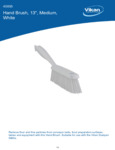BRUSH,HAND,MEDIUM,14",PP/PBT,WHITE spec sheet