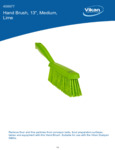 	 BRUSH,HAND,MEDIUM,14",PP/PBT,LIME spec sheet