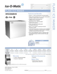 Ice-O-Matic Flake Ice Maker Specsheet Ice-O-Matic Flake Ice Maker Specsheet