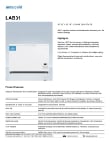 accucold LAB31 Specsheet