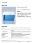Spec Sheet medical coolers Spec Sheet medical coolers