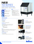 Neo 140 Series Undercounter Ice Machine Spec Sheet Neo 140 Series Undercounter Ice Machine Spec Sheet