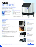 Neo 190 Series Undercounter Ice Machine Spec Sheet