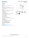Sloan 2102009T Spec Sheet