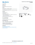 Sloan 2102459 Spec Sheet