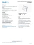 Sloan 2112229 Spec Sheet