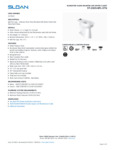Sloan 2172020 Spec Sheet Sloan 2172020 Spec Sheet