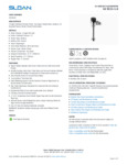 Sloan 3250400 Specsheet