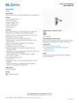 Sloan 3346089 Specsheet