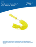HOOK BRUSH, YELLOW Spec sheet