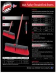 537804 Libman Multi Surface Threaded Push Broms Spec Sheet 537804 Libman Multi Surface Threaded Push Broms Spec Sheet