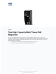 Tork Elevation 555628 High Capacity Black Double Roll Toilet Tissue Dispenser Tork Elevation 555628 High Capacity Black Double Roll Toilet Tissue Dispenser