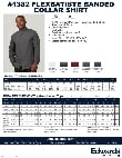 FLEXBATISTE BANDED COLLAR SHIRT 1382 Spec Sheet