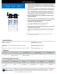 Bunn WEQ 56000.0022 Twin Water Filtration System - 70,000 Gallons Bunn WEQ 56000.0022 Twin Water Filtration System - 70,000 Gallons