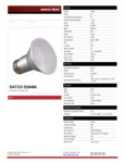 Satco S29406 Spec Sheet Satco S29406 Spec Sheet