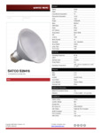 Satco S29416 Spec Sheet