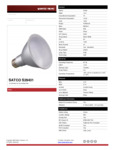 Satco S29431 Spec Sheet