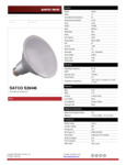 Satco S29446 Spec Sheet Satco S29446 Spec Sheet
