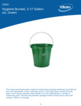 PAIL,3 GAL.,PP/SS,GREEN spec sheet