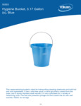 PAIL,3 GAL.,PP/SS,BLUE spec sheet