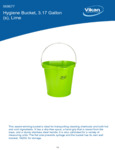 PAIL,3 GAL.,PP/SS,LIME spec sheet