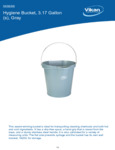 PAIL,3 GAL.,PP/SS,GRAY spec sheet