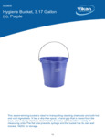 PAIL,3 GAL.,PP/SS,PURPLE spec sheet