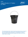 PAIL,3 GAL.,PP/SS,BLACK spec sheet