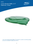 LID,PAIL,3 GAL.,PP,GREEN spec sheet