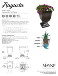 AUGUSTA 26IN TALL PLANTER specsheet