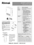 Rinnai EX08DT & EX11DT Specsheet