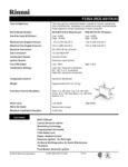 Rinnai FC824 Specsheet Rinnai FC824 Specsheet