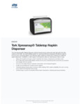 Tork Xpressnap® 6232100 Tabletop Black Interfold Napkin Dispenser