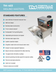  Molino Masters spec sheet