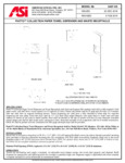 PIATTO™ - FULLY RECESSED PAPER TOWEL DISP. & WASTE RECEPTACLE spec sheet PIATTO™ - FULLY RECESSED PAPER TOWEL DISP. & WASTE RECEPTACLE spec sheet