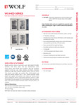 WC44ED 240/3 spec sheet WC44ED 240/3 spec sheet