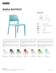 Nardi Bora Bistrot Specsheet