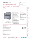 Garland 36E Range Specsheet