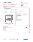 Garland G-Series Flame Failure Specsheet
