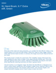 Vikan Scrub Brush Specsheet