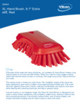 Vikan Scrub Brush Specsheet Vikan Scrub Brush Specsheet