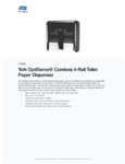 Tork OptiServe Coreless 4-Roll Toilet Paper Dispenser Specsheet