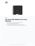 Tork Xpress Mini Hand Towel Dispenser Specsheet