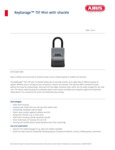 ABUS KeyGarage 737 Specsheet ABUS KeyGarage 737 Specsheet
