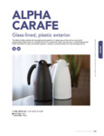 Service Ideas Alpha Carafe Specsheet
