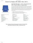 VESTIL LIFT TBL 2K 36X48 BLUE 230V 3P spec sheet