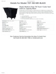 736TDTBLKMD100_Spec Sheet 736TDTBLKMD100_Spec Sheet